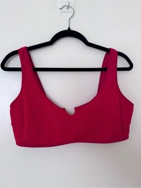 Hollister Ribbed Scoop Neck Bikini Top